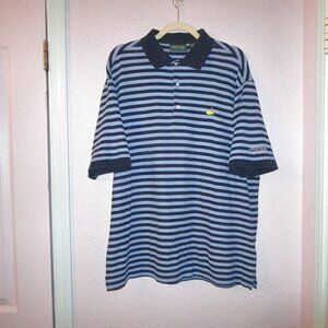 Vtg The Masters PGA Augusta National Polo Shirt Size L Pima Cotton Embroidered